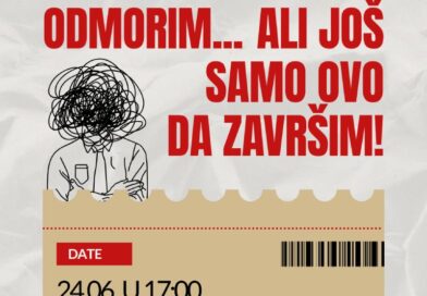 Događaj "Između želje da uspijemo i potrebe da odmorimo"