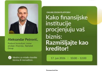 Besplatni webinar "Kako finansijske institucije procjenjuju vaš biznis: Razmišljajte kao kreditor"