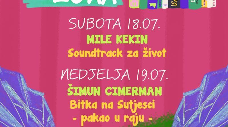 OK Book zona 2026: Mile Kekin i Šimun Cimerman u programu Jelen OK festa.