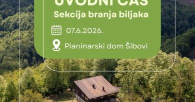 Uvodni čas Sekcije branja biljaka