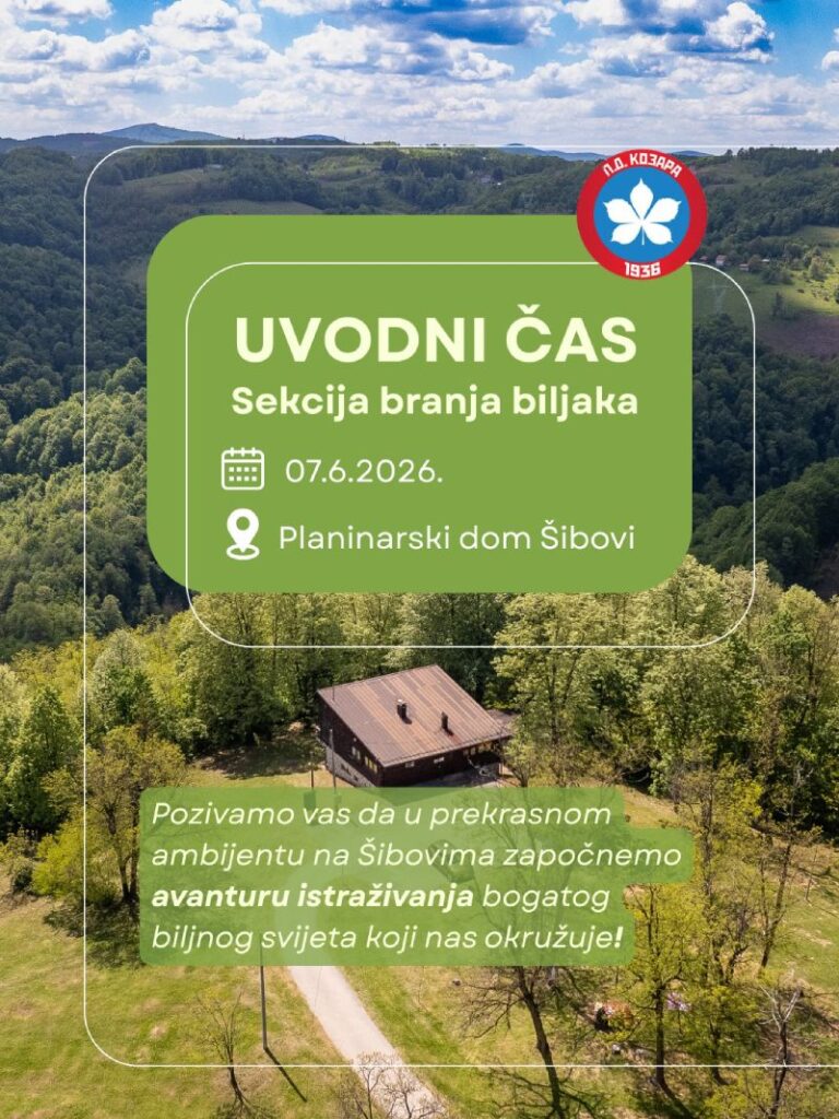Uvodni čas Sekcije branja biljaka