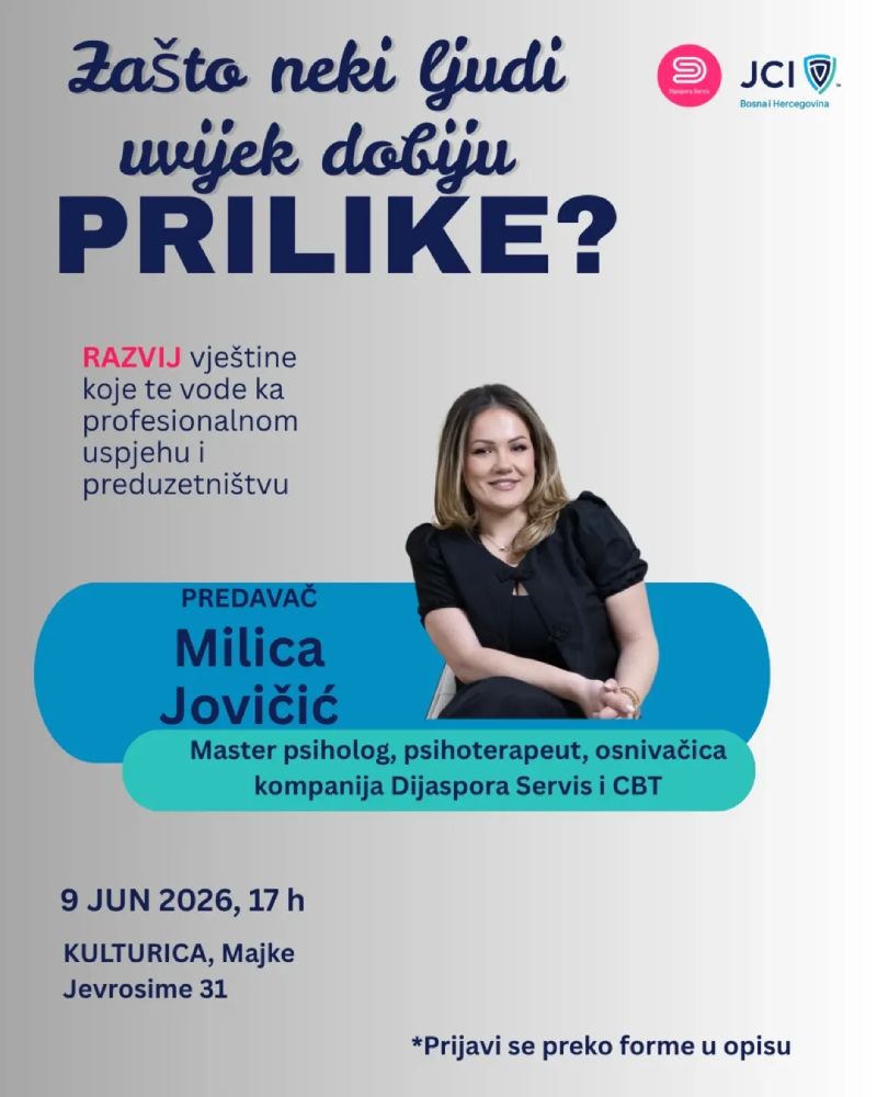 Besplatno predavanje "Zašto neki ljudi uvijek dobiju prilike"