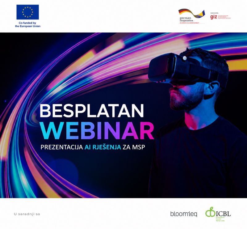 AI FORWARD završni webinar: Predstavljanje AI rješenja razvijenih za mala i srednja preduzeća