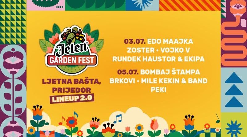 Drugi dan Jelen Garden Festa pomjeren na nedjelju 5. jula zbog Dana žalosti