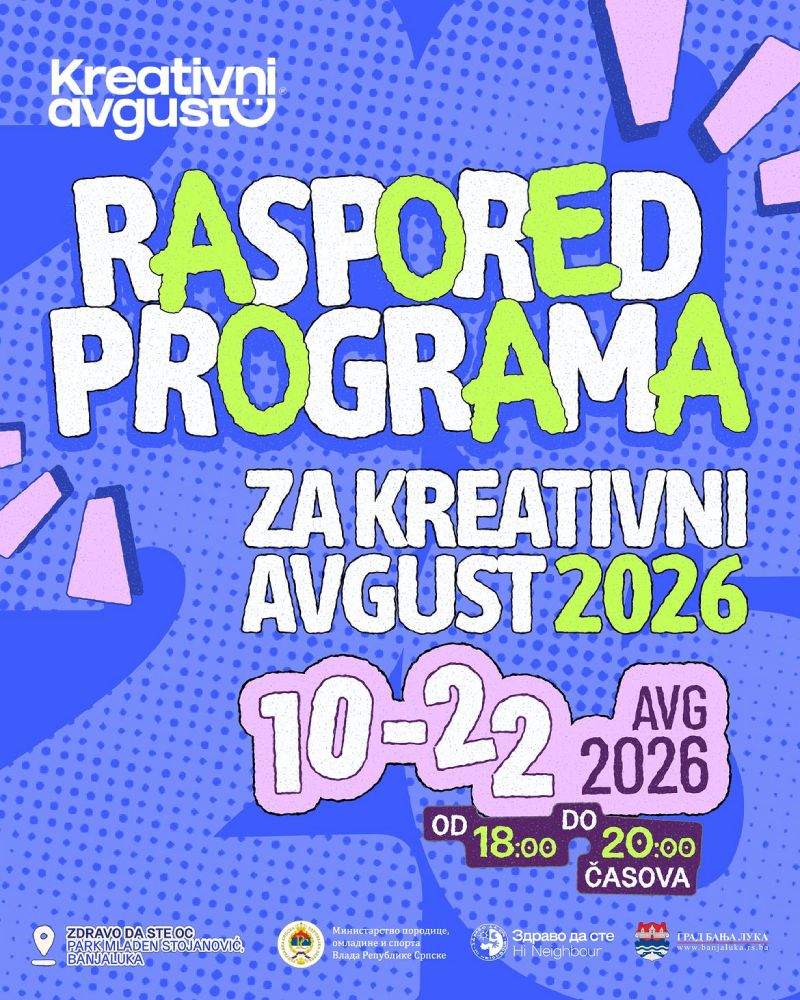 Program festivala Kreativni avgust
