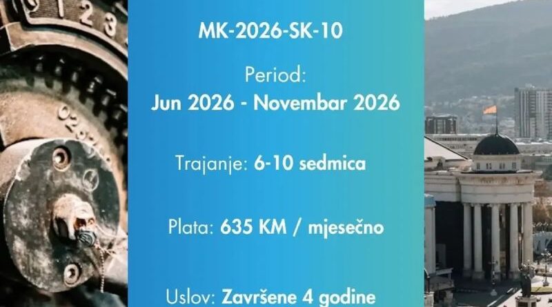 IAESTE prilika: Praksa u Skoplju