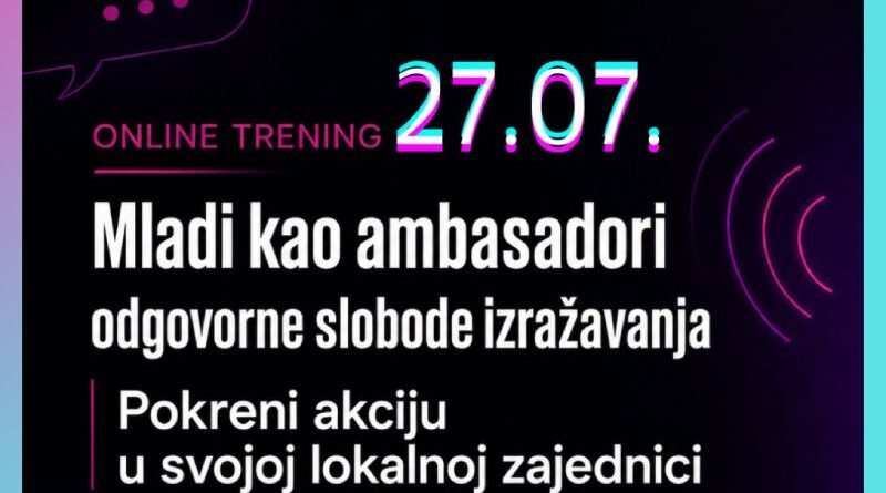 Mladi kao ambasadori odgovorne slobode izražavanja
