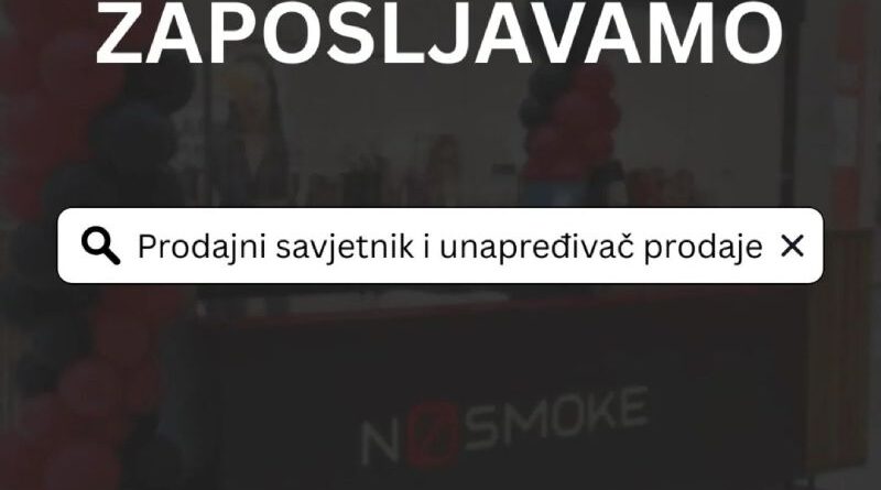 NoSmoke zapošljava