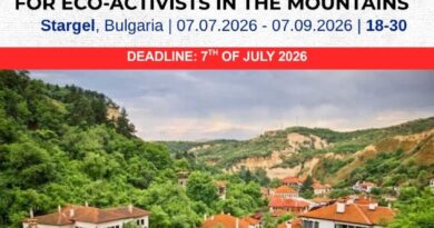 OPEN CALL – Short-term ESC in Stargel, Bulgaria
