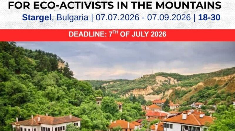 OPEN CALL – Short-term ESC in Stargel, Bulgaria