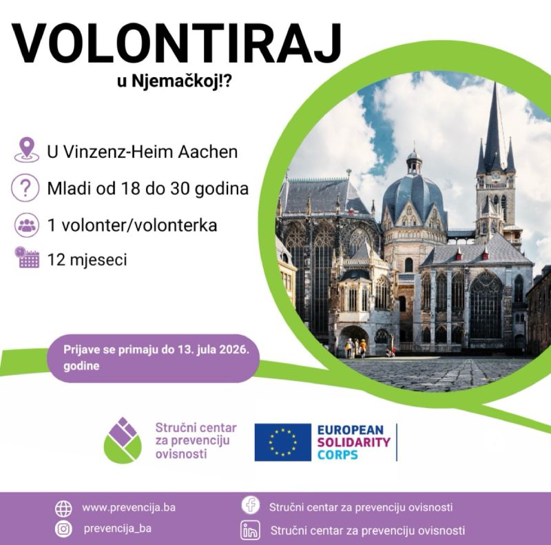 Prilika za mlade iz BiH – volontiraj u Njemačkoj