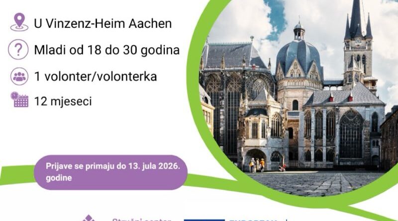 Prilika za mlade iz BiH – volontiraj u Njemačkoj