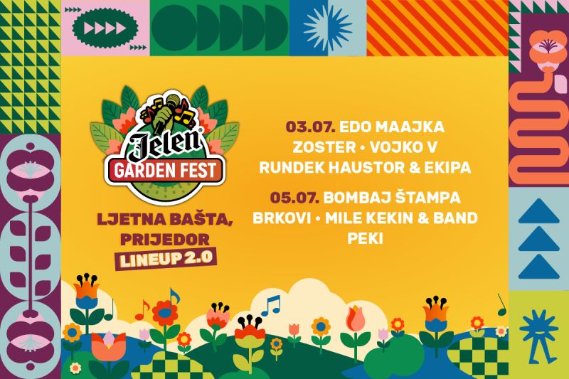 Regionalne zvijezde stižu u Prijedor: Sutra počinje šesti Jelen Garden Fest