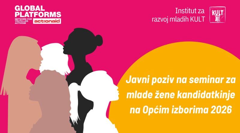 Javni poziv na seminar za mlade žene kandidatkinje na Opštim izborima 2026.
