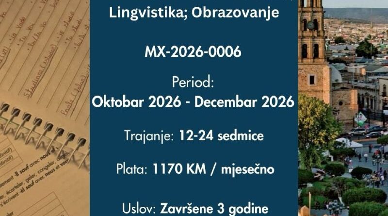 Prilika za predavače njemačkog jezika u Meksiku