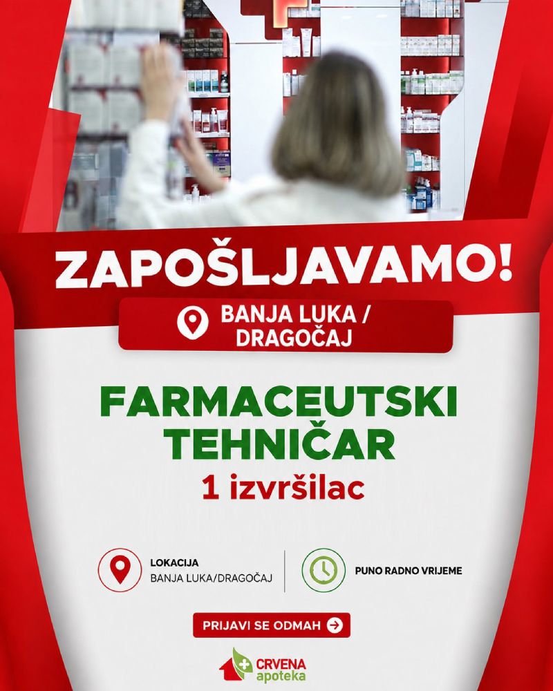Crvena apoteka zapošljava