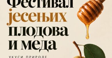 Jesen u najljepšem ruhu: Festival jesenjih plodova i meda od 24. do 27. septembra u Parku „Mladen Stojanović“