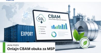 Javni poziv za MSP: prijavite se za onlajn CBAM obuku