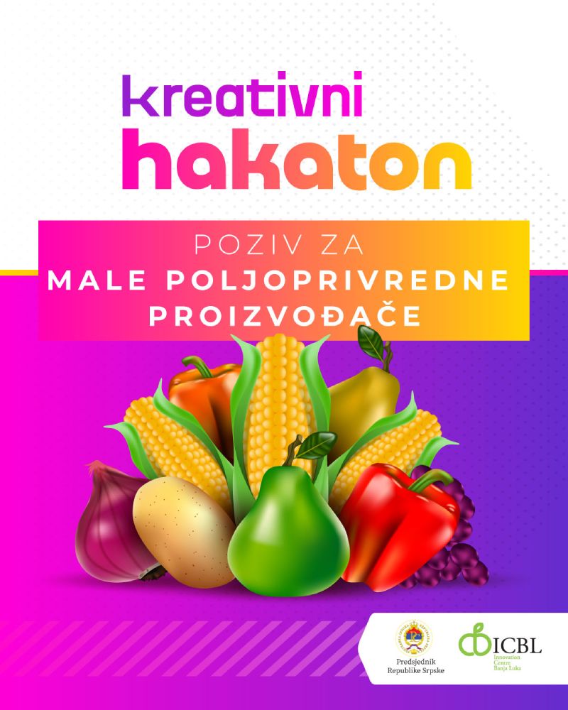 KREATIVNI HAKATON: Javni poziv za male poljoprivredne proizvođače