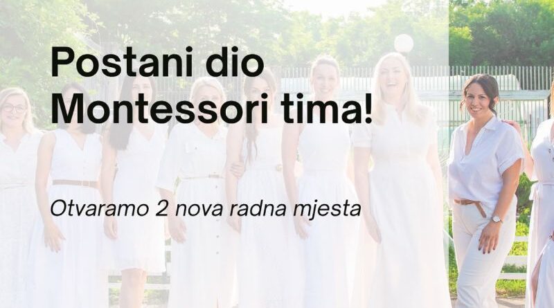 Montessori zapošljava