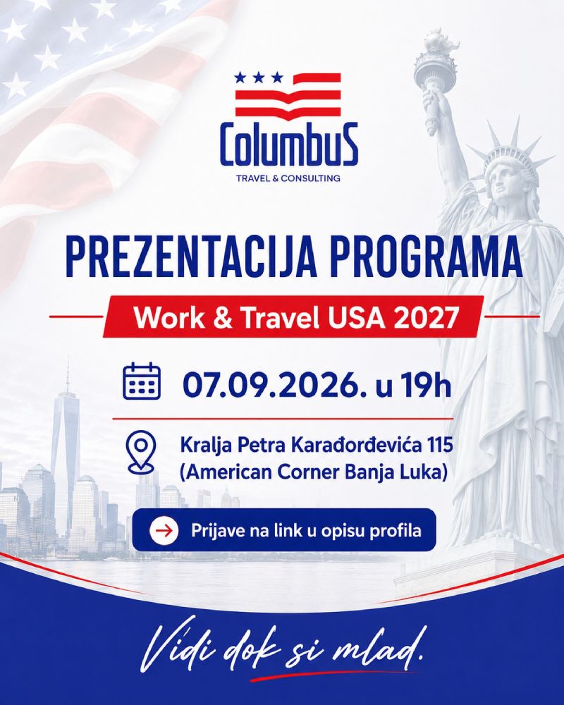 Prezentacija programa Work & Travel USA 2027