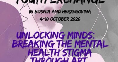 Youth Exchange "Unlocking Minds - Breaking the Mental Health Stigma Through Art"