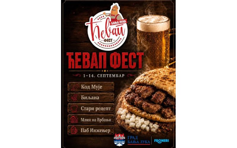 „Ćevap fest“ od danas u Parku „Mladen Stojanović“