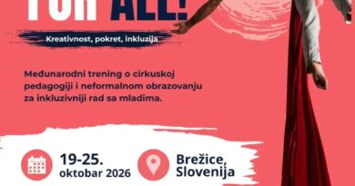 Trening "Circus for All!" u Sloveniji