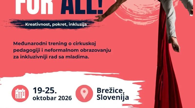Trening "Circus for All!" u Sloveniji