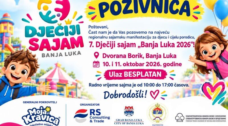 Banja Luka ovog vikenda domaćin Dječijeg sajma