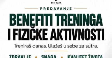 Predavanje: „Benefiti treninga i fizičke aktivnosti“