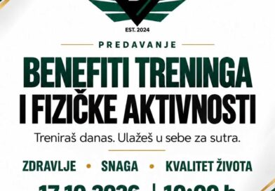 Predavanje: „Benefiti treninga i fizičke aktivnosti“