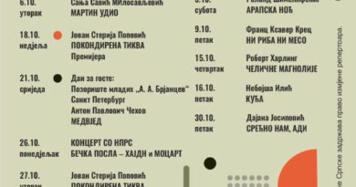 Bogat repertoar NPRS u oktobru