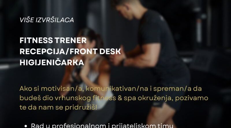 Gym4Life zapošljava