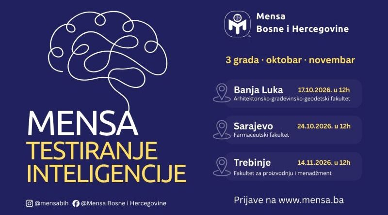 MENSA: Testiranje inteligencije u Banjoj Luci