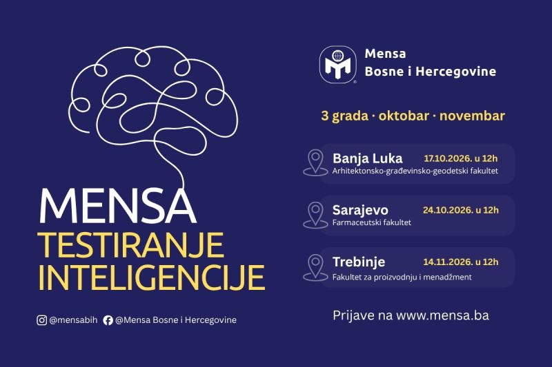 MENSA: Testiranje inteligencije u Banjoj Luci