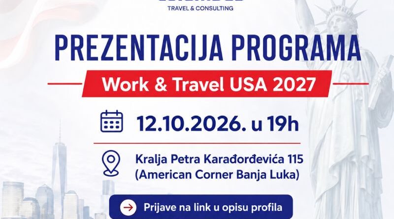 Prezentacija programa: Work & Travel USA 2027
