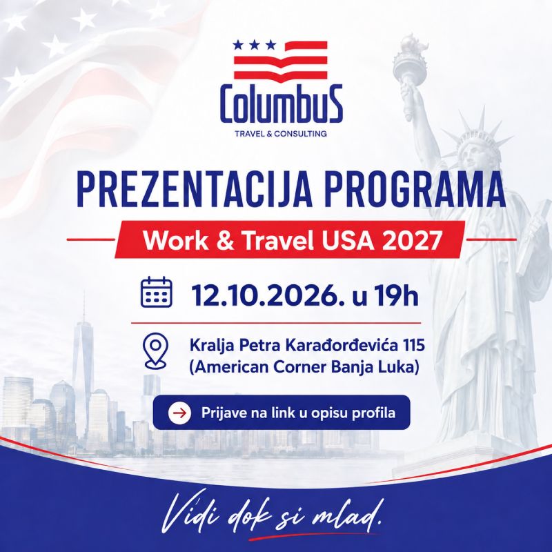 Prezentacija programa: Work & Travel USA 2027